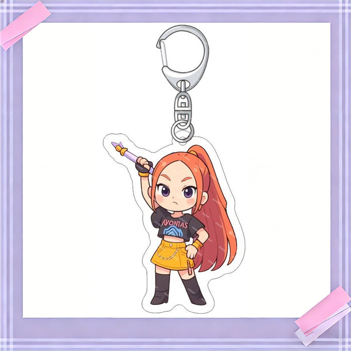 Wholesale 10pcs/set K-POP anime merchandise acrylic keychains and pendants