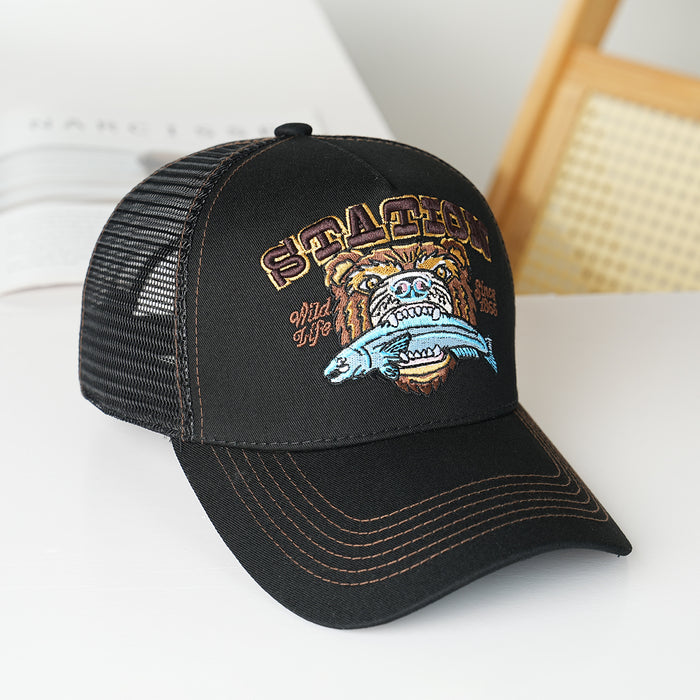 Wholesale Hard top three-dimensional baseball cap fishing casual hat 5-piece peaked cap