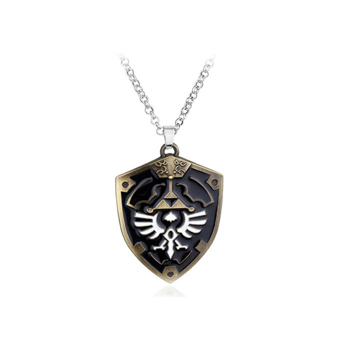 Wholesale Game Accessories Owl Shield Keychain Skyward Sword Necklace JDC-KC-HeY022