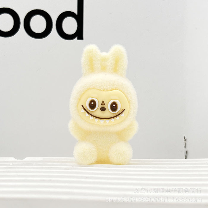 Wholesale Flocked Sitting Plush Little Sheep Keychain Pendant Plush Little Sheep Accessory Clog Doll Accessory