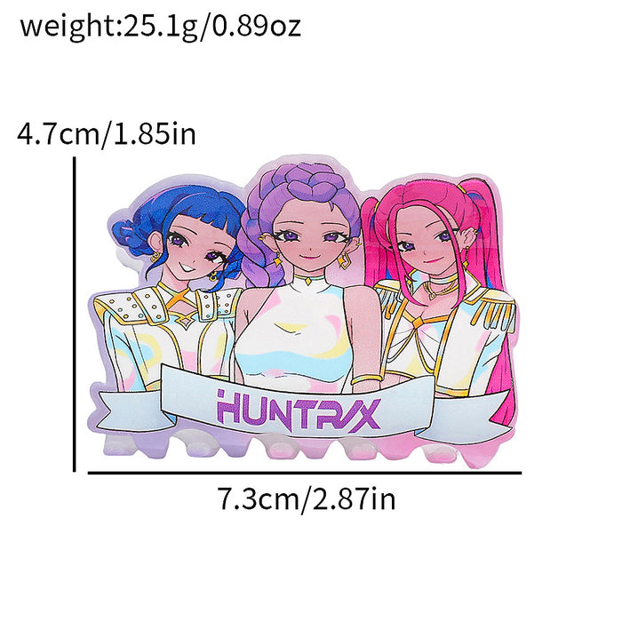 Wholesale Kpop Acrylic Material Handmade Hair Claw Clip