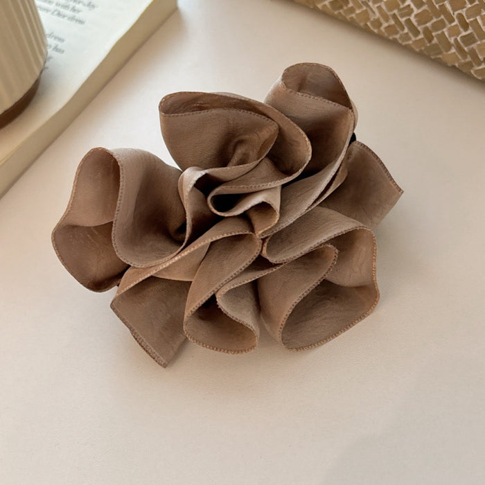 Wholesale Temperament satin bow hem women's high skull top high ponytail vertical clip high-end horizontal clip hair new