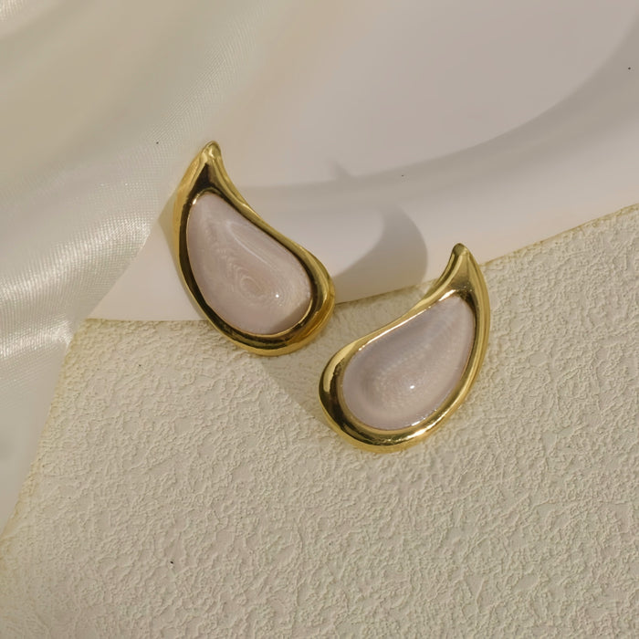 Wholesale colorful Water Drop Enamel Earrings