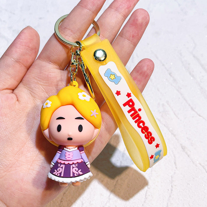 Wholesale School Bag Pendant Doll Cute Silicone Car Key Chain