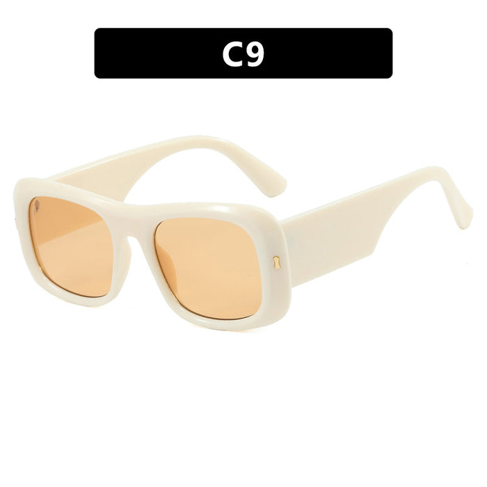 Wholesale Large frame rice nail sunglasses square fashion trend sunglasses high-end driving sunglasses driving