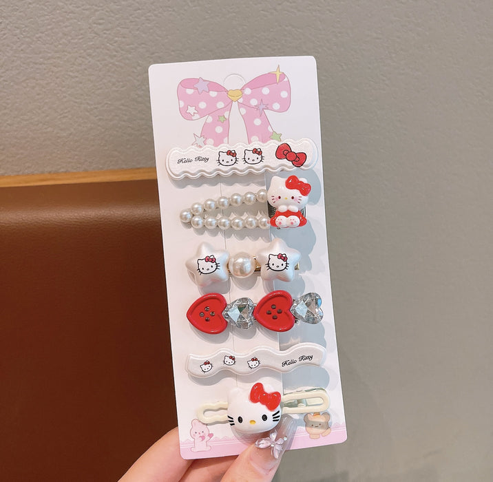 Wholesale Children' s Pink Cat Sweet Cartoon Hair Clips