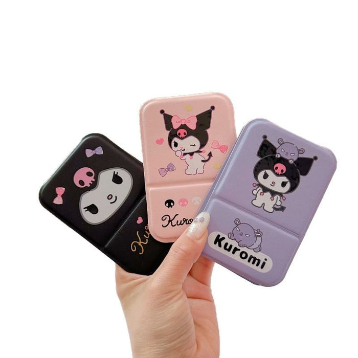 Wholesale Cartoon portable makeup mirror portable small mirror desktop folding mirror student dormitory HD dressing mirror