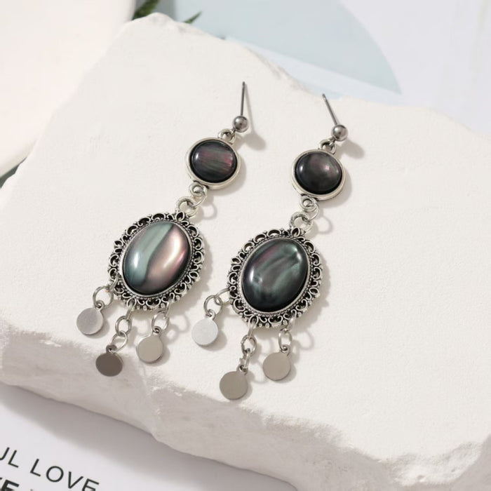 Wholesale Imitation Shell Ancient Youth Style Retro Fashion Hair Earrings