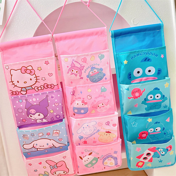 Wholesale Cartoon hanging bag storage wall hanging bag ugly fish dormitory sundries storage bag