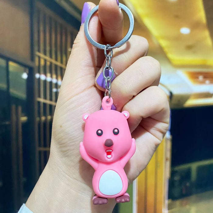 Wholesale Keychain cartoon doll couple bag pendant
