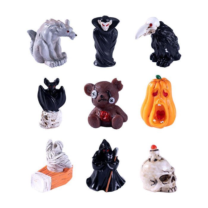 Wholesale Resin Fierce Werewolf Vampire Cartoon Ornament for Home Decor MOQ≥3