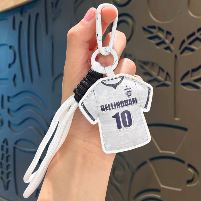 Wholesale Soccer Jersey Leather Keychain Bag Charm Gift for Fans