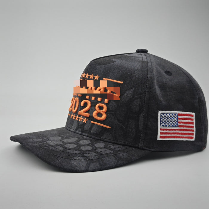 Wholesale Embroidered baseball five piece hardtop colored camouflage sunshade baseball cap