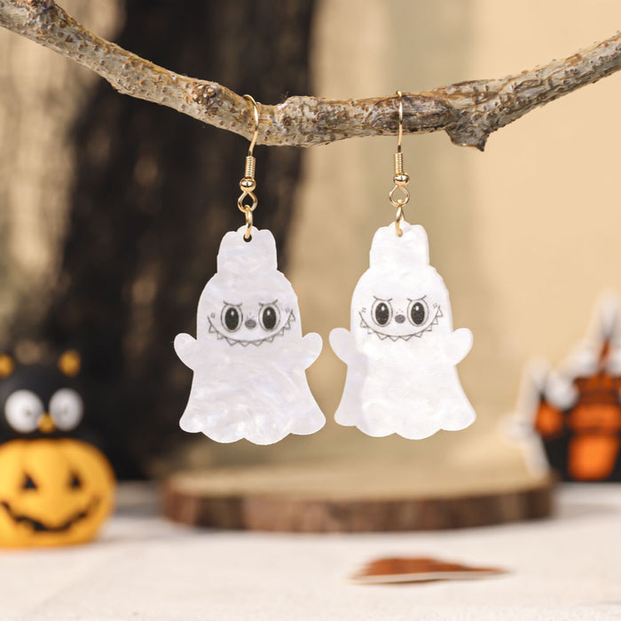 Wholesale  pumpkin lantern earrings cute funny cartoon ghost earrings