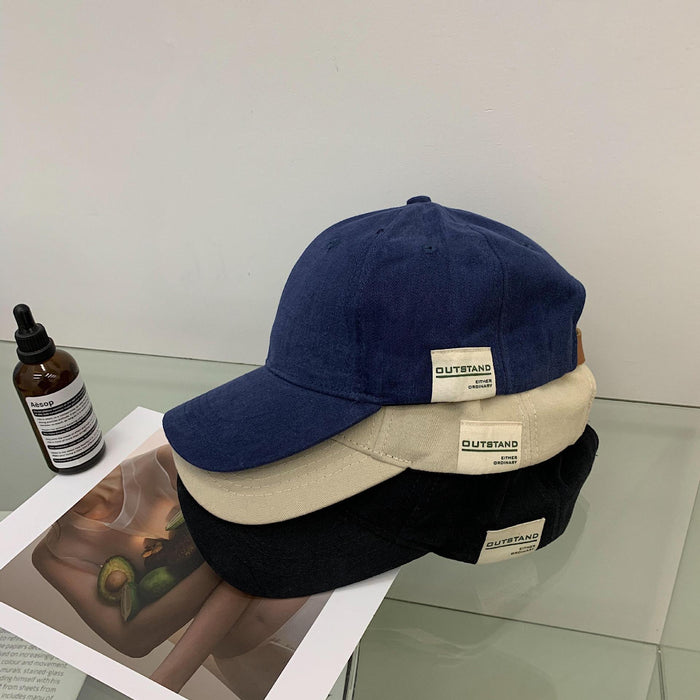 Wholesale New retro patchwork baseball cap versatile spring and summer sun hat soft top duckbill cap for men