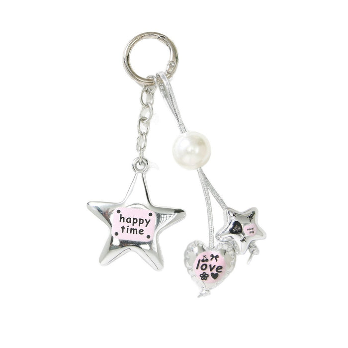Wholesale Trendy Acrylic Star Phone Lanyard Keychain Japanese Korean Style Keyring for Bag Car Case Gift Accessory