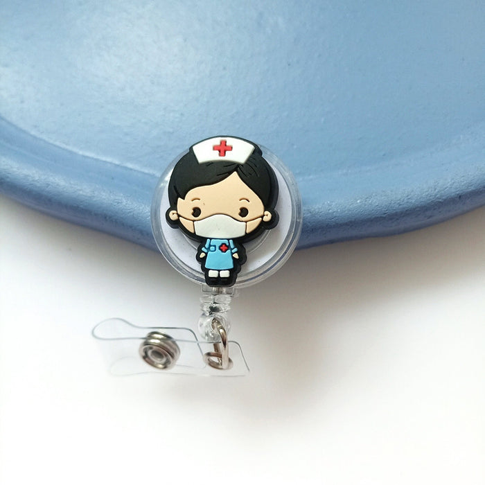 Wholesale PVC Cute Cartoon Telescopic Keychain JDC-KC-ChangQi006