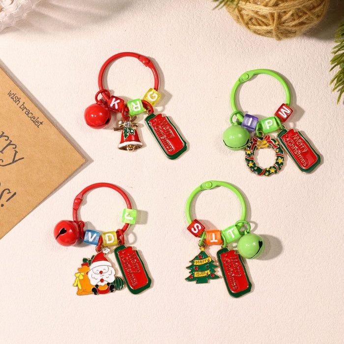 Wholesale  keychain creative cartoon car keychain schoolbag pendant Christmas gift