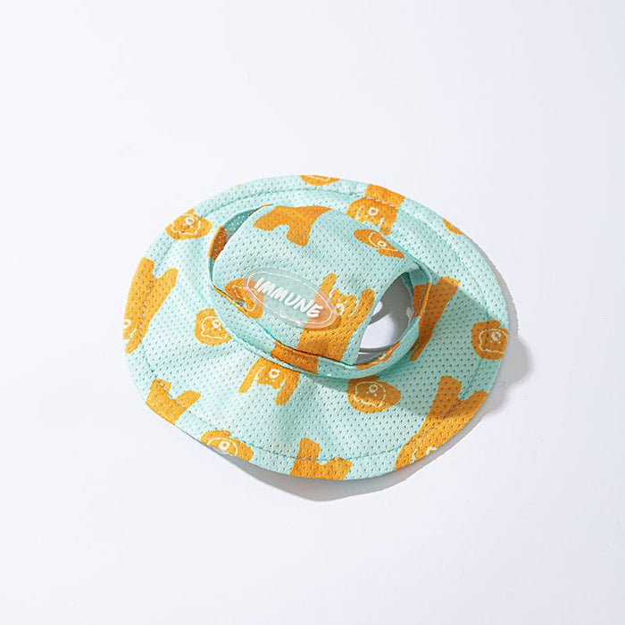 Wholesale Pet Hat Breathable Sunscreen Hat Teddy  Dog Fisherman Hat