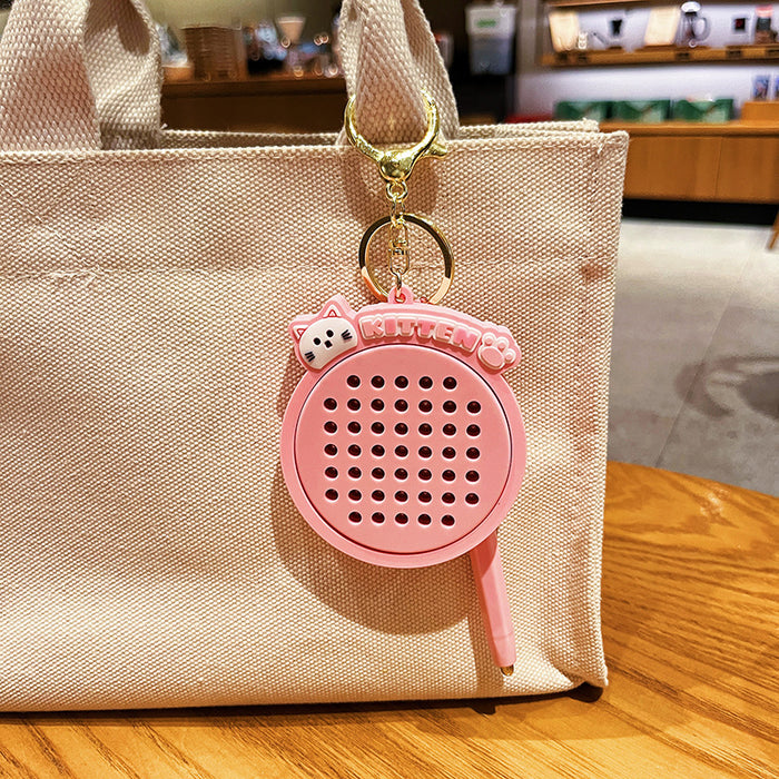 Wholesale Magnetic steel ball drawing board keychain cute cartoon practical keychain children's backpack pendant