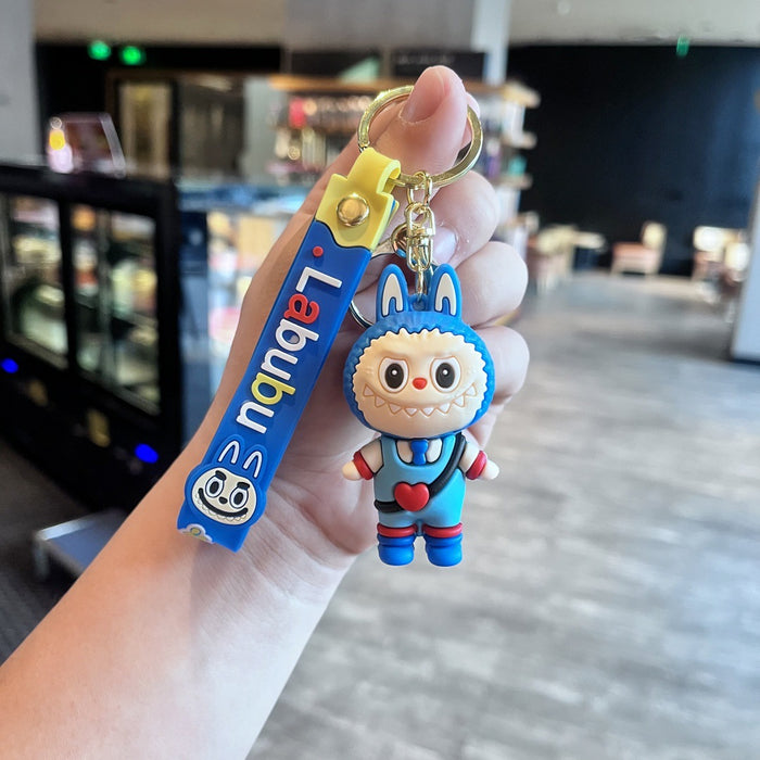 Wholesale Cute cartoon keychain with a heart-shaped bag