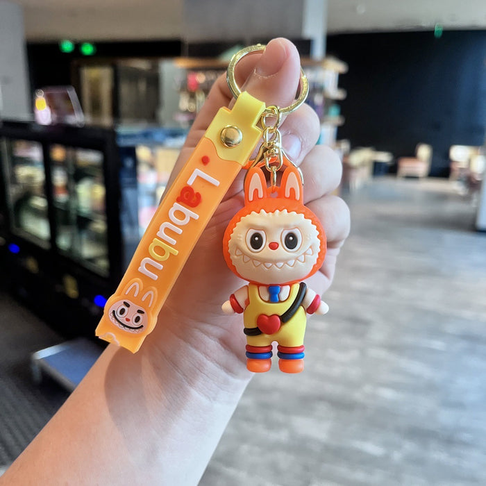 Wholesale Cute cartoon keychain with a heart-shaped bag