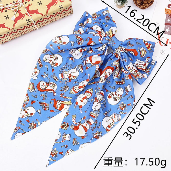 Wholesale Colorful print  Christmas headwear Hair Clips