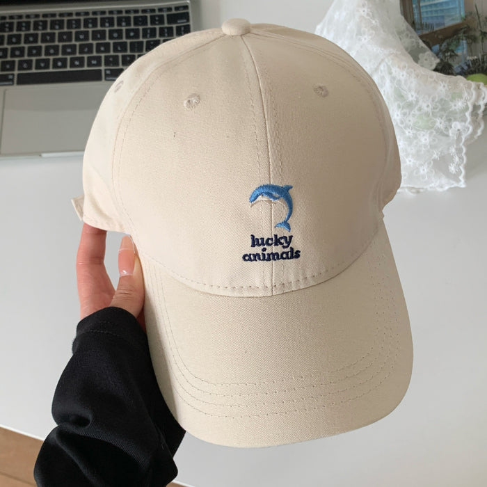 Wholesale New Cute Embroidered Baseball Hat Versatile Sunshade and Sunscreen Duck Tongue Hat