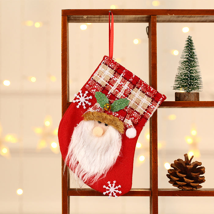 Wholesale Christmas stocking gift bags,  Christmas scene window display pendants,  Christmas decorations,  children' s candy bags