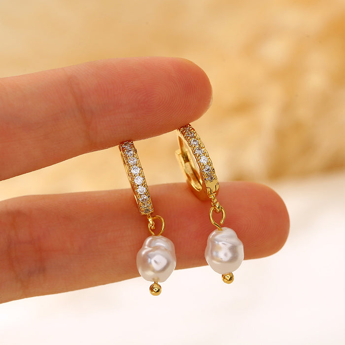 Wholesale Metallic earrings, light luxury, niche, exaggerated geometric earrings, earrings, wholesale