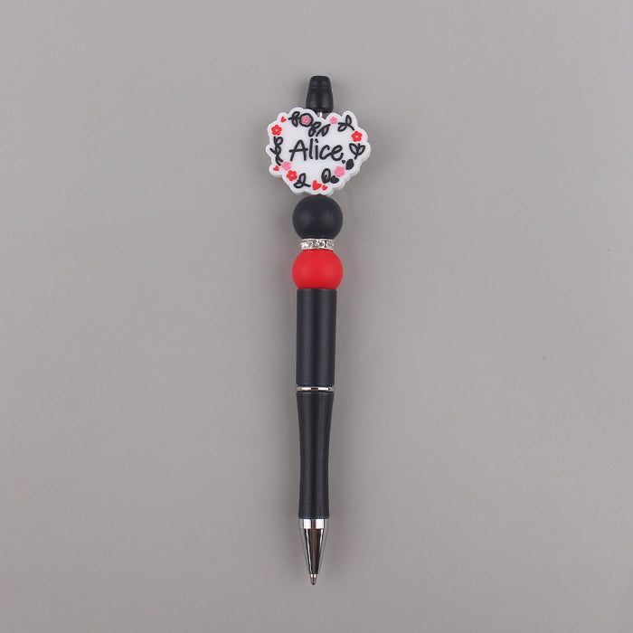 Wholesale Cartoon Animal Silicone Plastic Bead Pen JDC-PN-GuangTian005