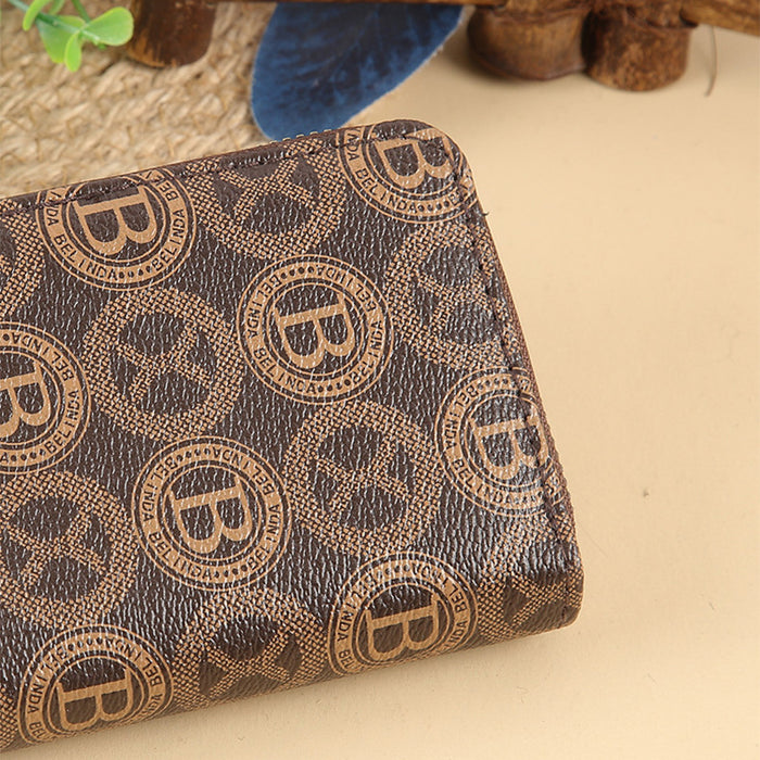 Wholesale Short Pattern Multi-card Slot Zipper Wallet JDC-WT-HNG003