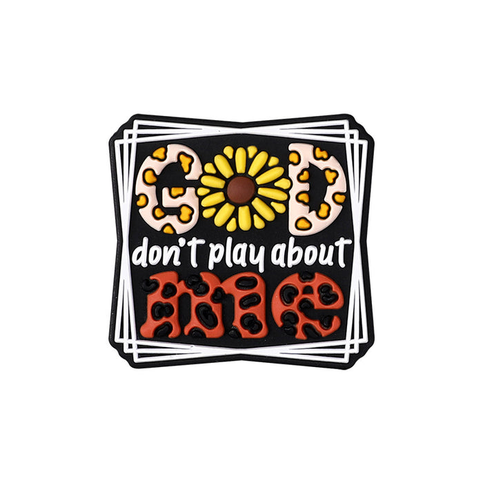 Wholesale 20pcs baby gum creative letter silicone beads DIY pacifier chain cartoon sunflower silicone beads