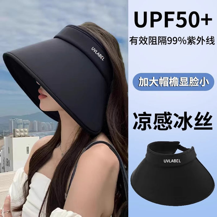 Wholesale Big brim full face sun hat, empty top sun hat, cycling sun hat, beach outdoor tourism