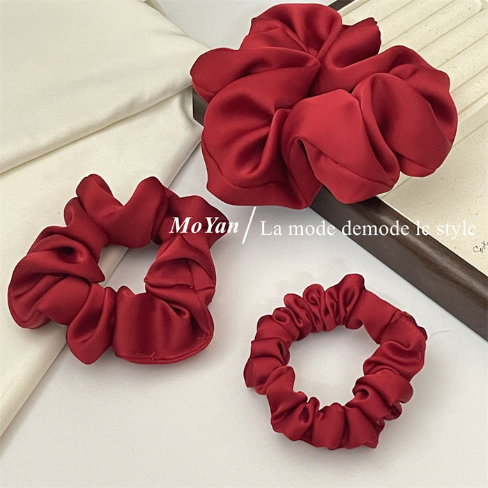 Wholesale New Year's red large intestine festival hair band hair rope headdress