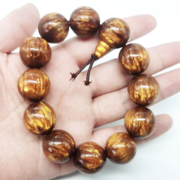 Wholesale Golden Sea Willow Hand String Buddha Pagoda Single Circle Buddha Bead National Style Jewelry