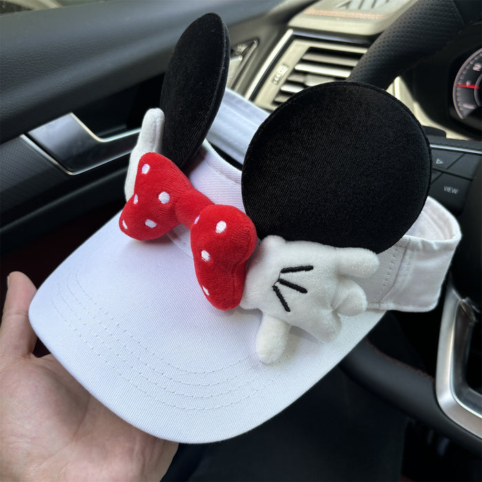 Wholesale Cute cartoon sunshade hat without top, breathable sunshade hat