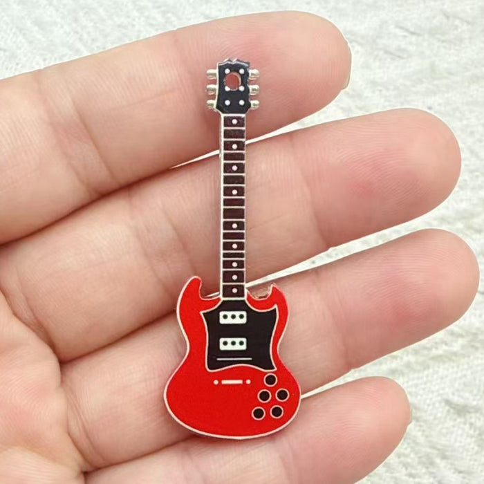 Wholesale 10 PCS Colorful acrylic guitar accessory charms