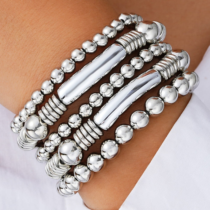 Wholesale CCB round pearl bow bracelet