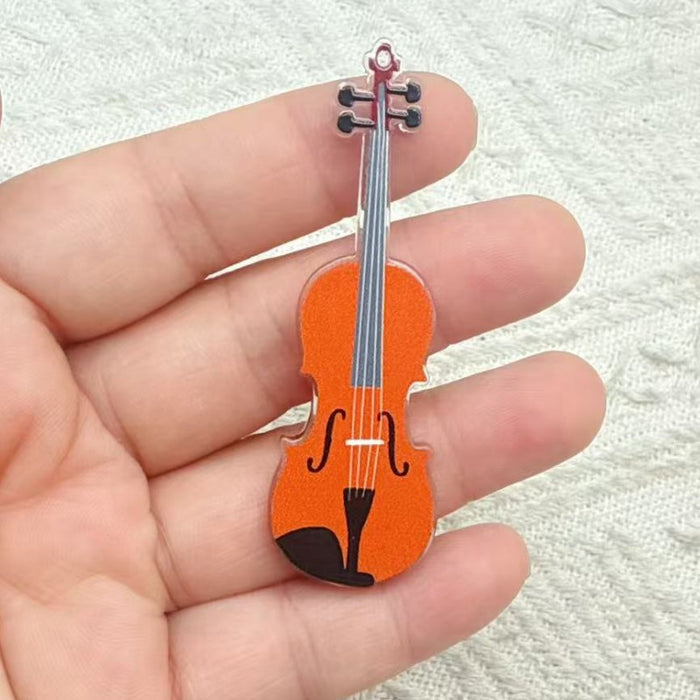 Wholesale 10 PCS Colorful acrylic guitar accessory charms