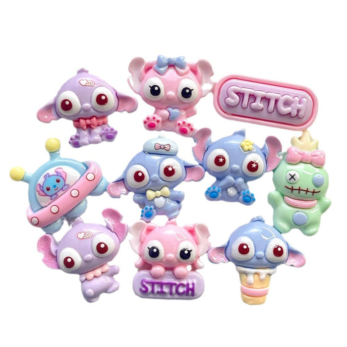 Wholesale Cartoon pink resin accessories cream glue handmade hair accessories mobile phone shell pendant material