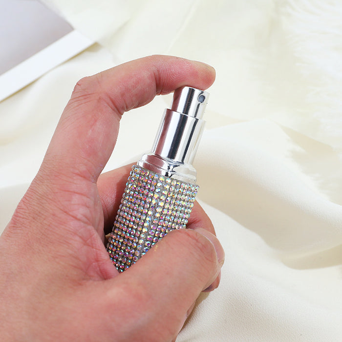 Wholesale Plastic Diamond 10ML Perfume Bottle Keychain JDC-KC-ZY028