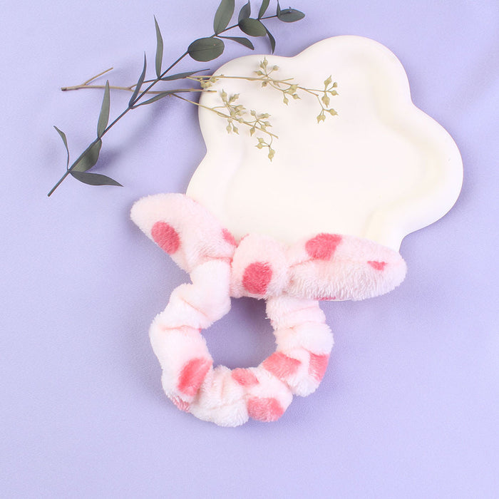 Wholesale Plush Children Cute Rabbit Ears Hair Scrunchies  JDC-HS-Heqin004