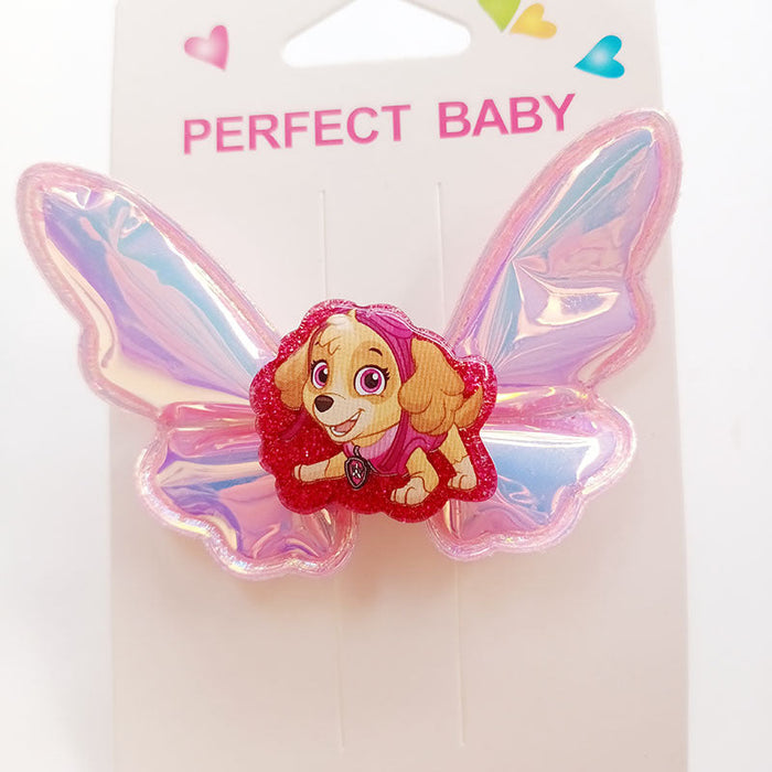 Wholesale Hair Clips Plastic Cute Cartoon Angel Color Changing Shiny Wings (M) JDC-HC-DLM006