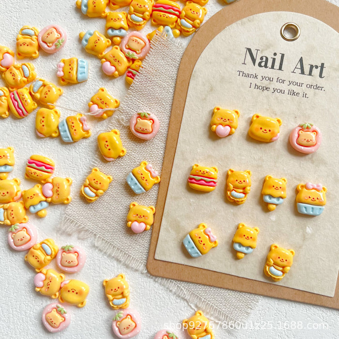 Wholesale Mini cartoon accessories mobile phone case hairpin pinchle nail art decoration