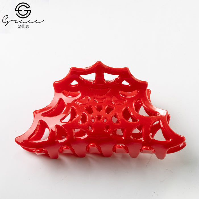 Wholesale  Web Hairpin Acrylic Jewelry Hollow Grab Clip