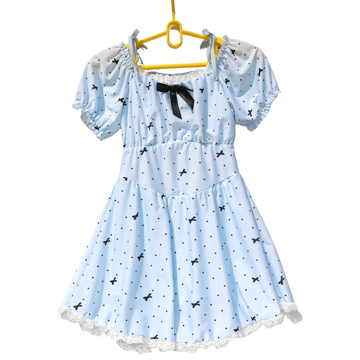 Wholesale Swimsuit Lace Round Neck Short Sleeve Shorts Comfortable and Sweet Swimsuit Hot Spring Beach Swimsuit