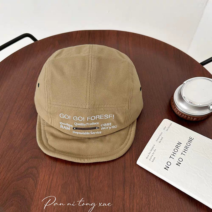 Wholesale Short eave embroidered duck tongue hat, casual and versatile baseball cap