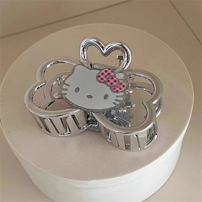 Wholesale Sparkling Cat Double-Sided Hair Clips