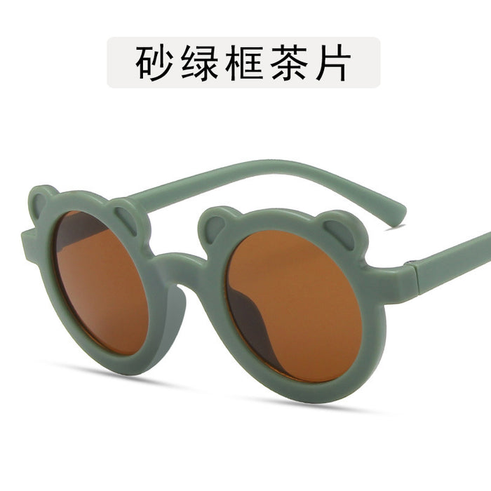 Wholesale Round frame children's sunglasses, cute sunshade selfie glasses for children, baby sunglasses